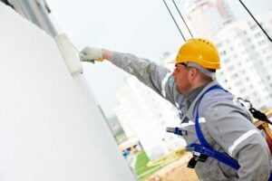 Man Painting Wall
